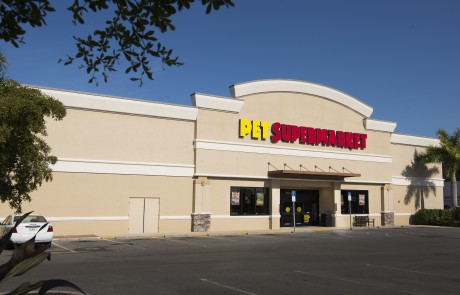 Pet Supermarket- Ada's Natural Market- Part of College Plaza at US 41 & College Parkway in Fort Myers, which also includes Radio Shack, Tijuana Flats, Five Guys, Pet Supermarket, West Marnie, Bank United and Mattress Inc.